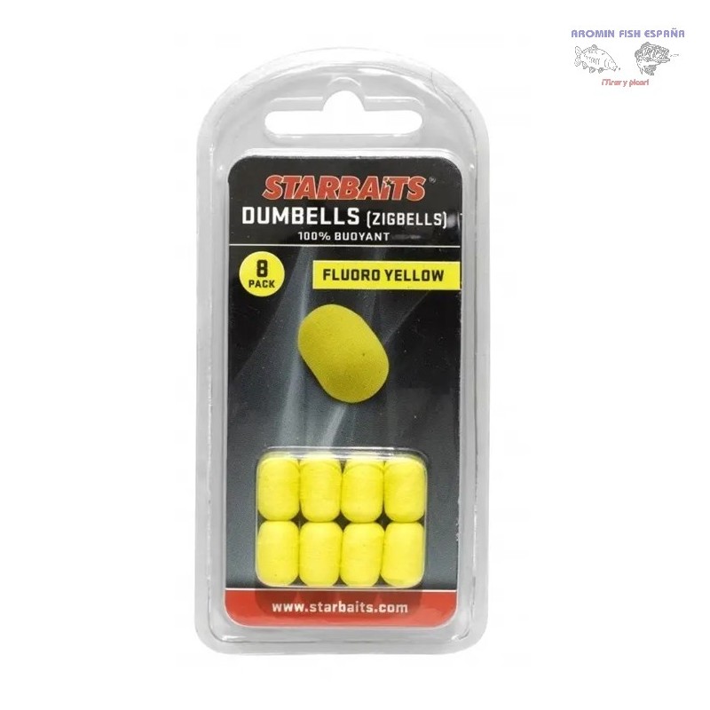STARBAITS DUMBELLS JAUNE FLUR.YELLOW