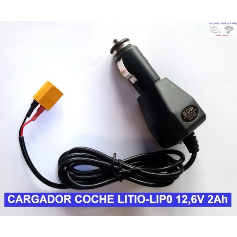 CARGADOR COCHE LITIO-LIPO 12,6V - 2Ah