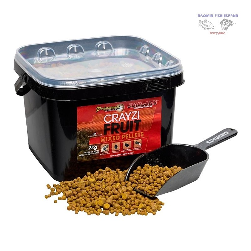 PELLETS MIX.CRAYZI FRUIT2KG + PALA