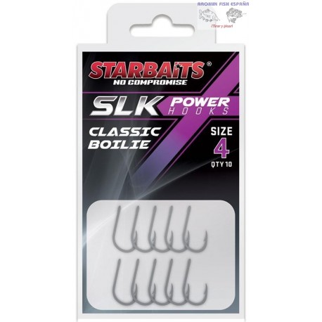 ANZUELO STARBAIS CLASSIC BOILIES SLK POWER HOOKS Nº10