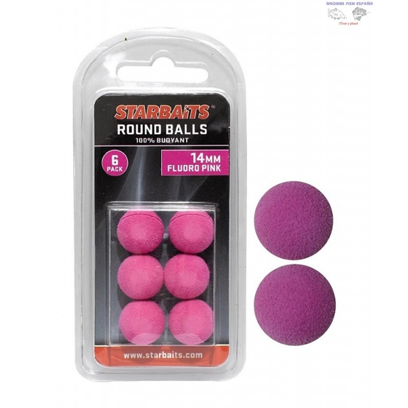 STARBAITS ROUND BALLS PINK 14MM