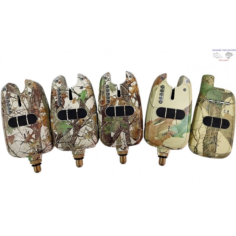 KIT DE ALARMAS DE CARPFISHING F5 CAMU 4+RECEPTOR  