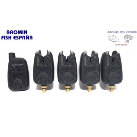 KIT DE ALARMAS DE CARPFISHING F5 4+RECEPTOR