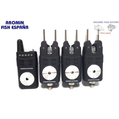 KIT DE ALARMAS DE CARPFISHING AROMIN F50 STORM 3+RECEPTOR