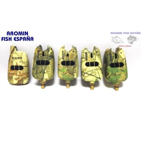 KIT DE ALARMAS DE CARPFISHING F5 CAMU 4+RECEPTOR  