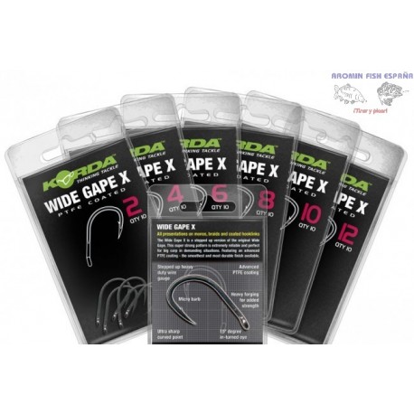 ANZUELOS KORDA WIDE GAPE X Nº4