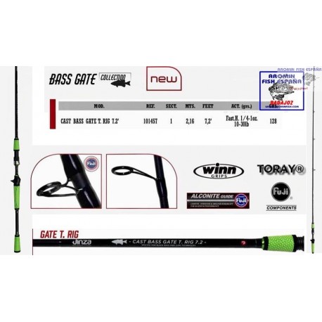 CAÑA JINZA CAST. BASS GATE T. RIG 7'2"H.