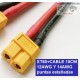XT60+CABLE 15CM 14AWG puntas estañadas