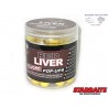 Starbaits Fluoro Pop Ups RED LIVER 14mm White/Yellow