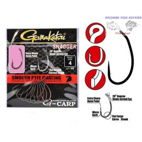 ANZUELO GAMAKATSU G-CARP SPECIALIST RX Nº4