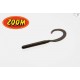 ZOOM CURLY TAIL 010-001 BLACK RED GLITTER