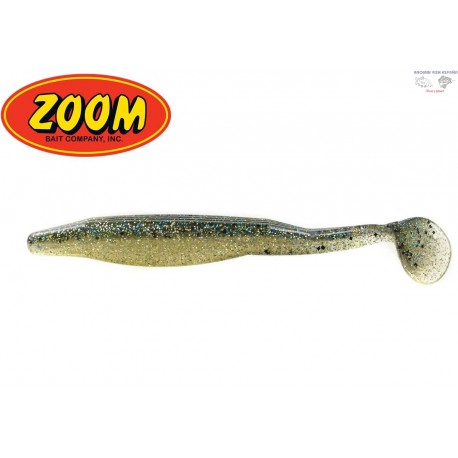ZOOM SWIMMIN SUPER FLUKE 4-1/2" 353 BLUEGILL FLASH..