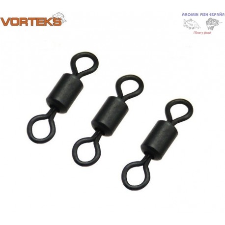 VORTEKS ROLLING SWIVEL NEGRO MATE TEFLON B/10