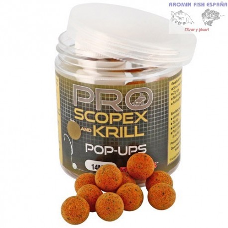 STARBATS BOILIE PROBIOTIC POP-UPSSCOPEX KRILL 14MM