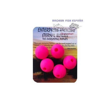 ENTERPRISE TACKLE BOILIES FLUORO PINK (ROSA) 15MM 