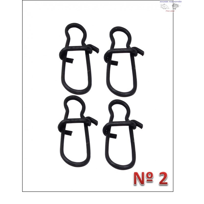 MOSQUETÓN NICE SNAP NEGRO 2 B/10