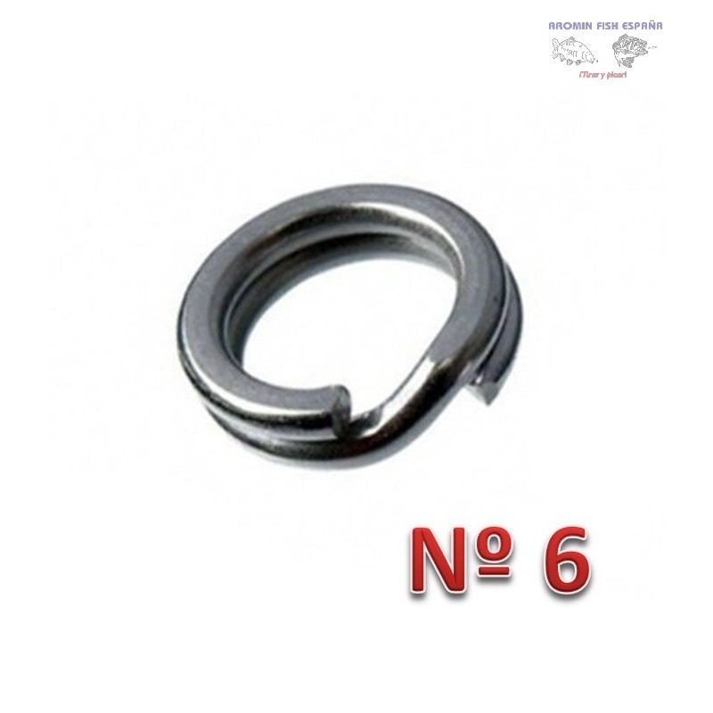 ANILLA ACERO SPLIT NEGRA 6 B/10