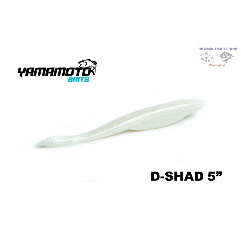 GARY YAMAMOTO D-SHAD 5" 364 PEARL WHITE