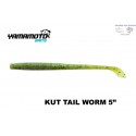G.YAMAMOTO KUT TAIL WORM 5" 925 GREEN PUMP./RED/042J
