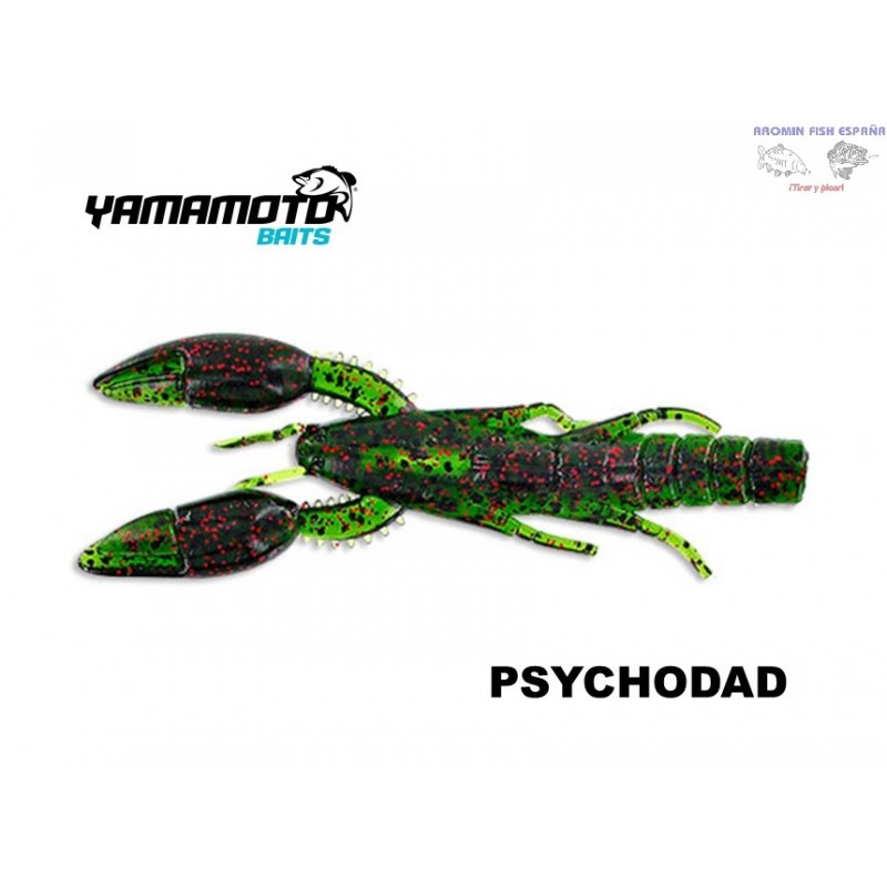 GARY YAMAMOTO PSYCHODAD 208 WATERMELON WITH LARGE BLACK AND SMALL RED