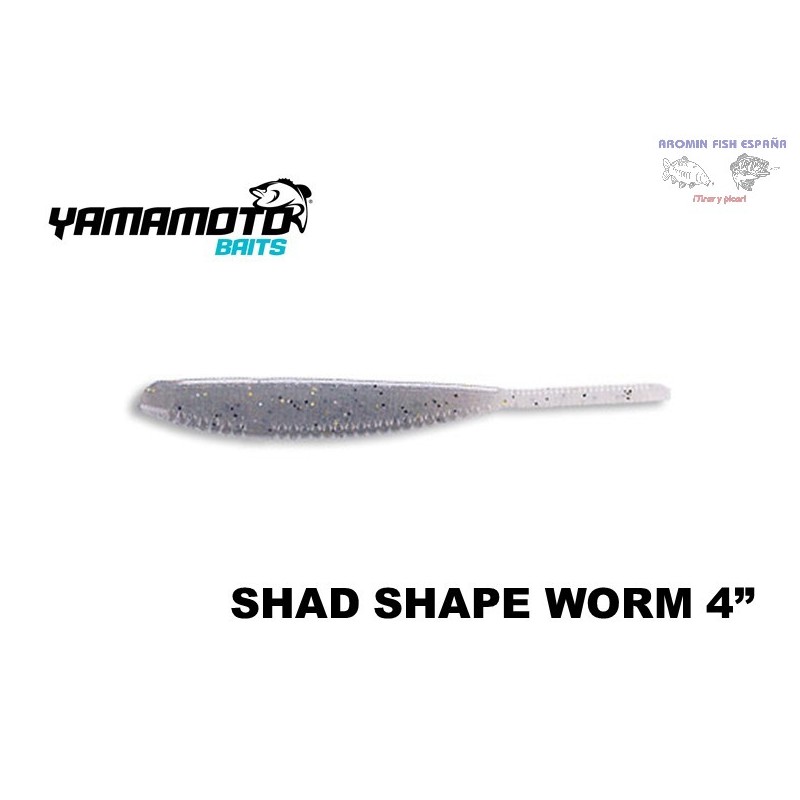 GARY YAMAMOTO SHAD SAPE WORM 4" 306 NATURAL SHAD