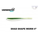 G.YAMAMOTO SHAD SHAPE W. 4" 901 WATERM.& WHITE LAMI.