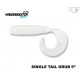 GARY YAMAMOTO SINGLE TAIL GRUB 5" 036 CREAM WHITE