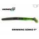 GARY YAMAMOTO SWIMMING SENKO 5" 208 WATERMELON WITH LARGE BLACK AND SMALL RED