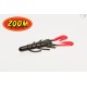 ZOOM ULTRAVIBE SPEED CRAW  129 BLACK RED/RED CLAW